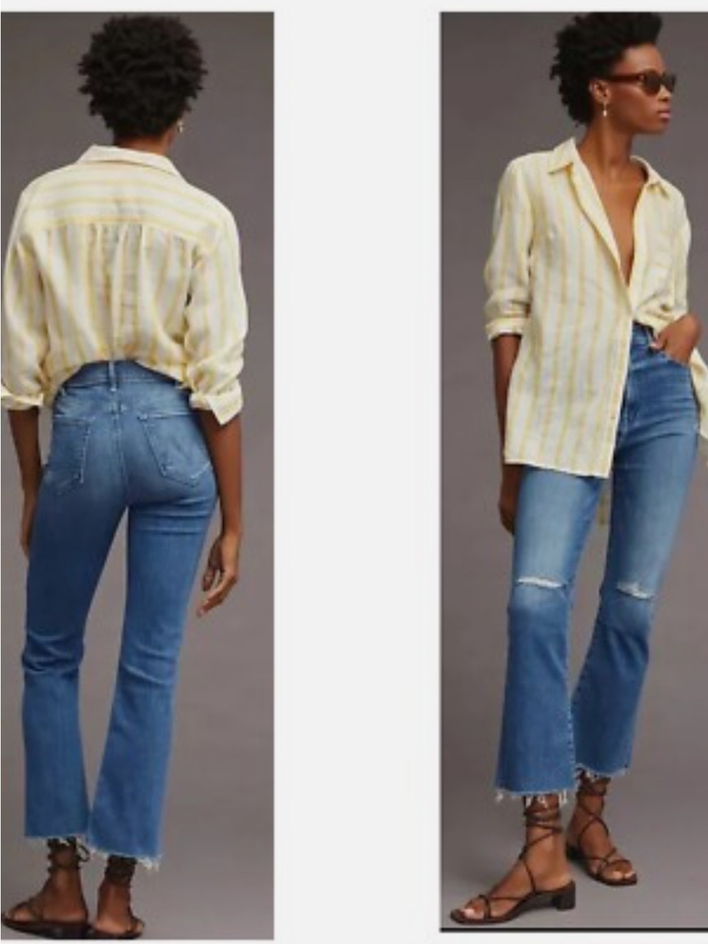 Mother the hustler ankle fray blue jeans size 26 can’t stop sharing flare leg